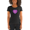 Little Miss Saucy Heart Tri-Blend T-Shirt