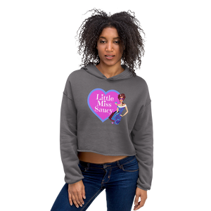 Little Miss Saucy Ladies Crop Hoodie