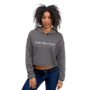 Little Miss Saucy Wordmark Crop Hoodie