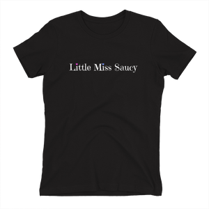 Little Miss Saucy Wordmark Cotton T-Shirt