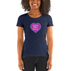 Little Miss Saucy Heart Tri-Blend T-Shirt