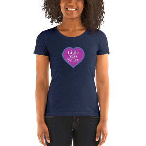 Little Miss Saucy Heart Tri-Blend T-Shirt