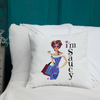 Saucy Girl Throw Pillow