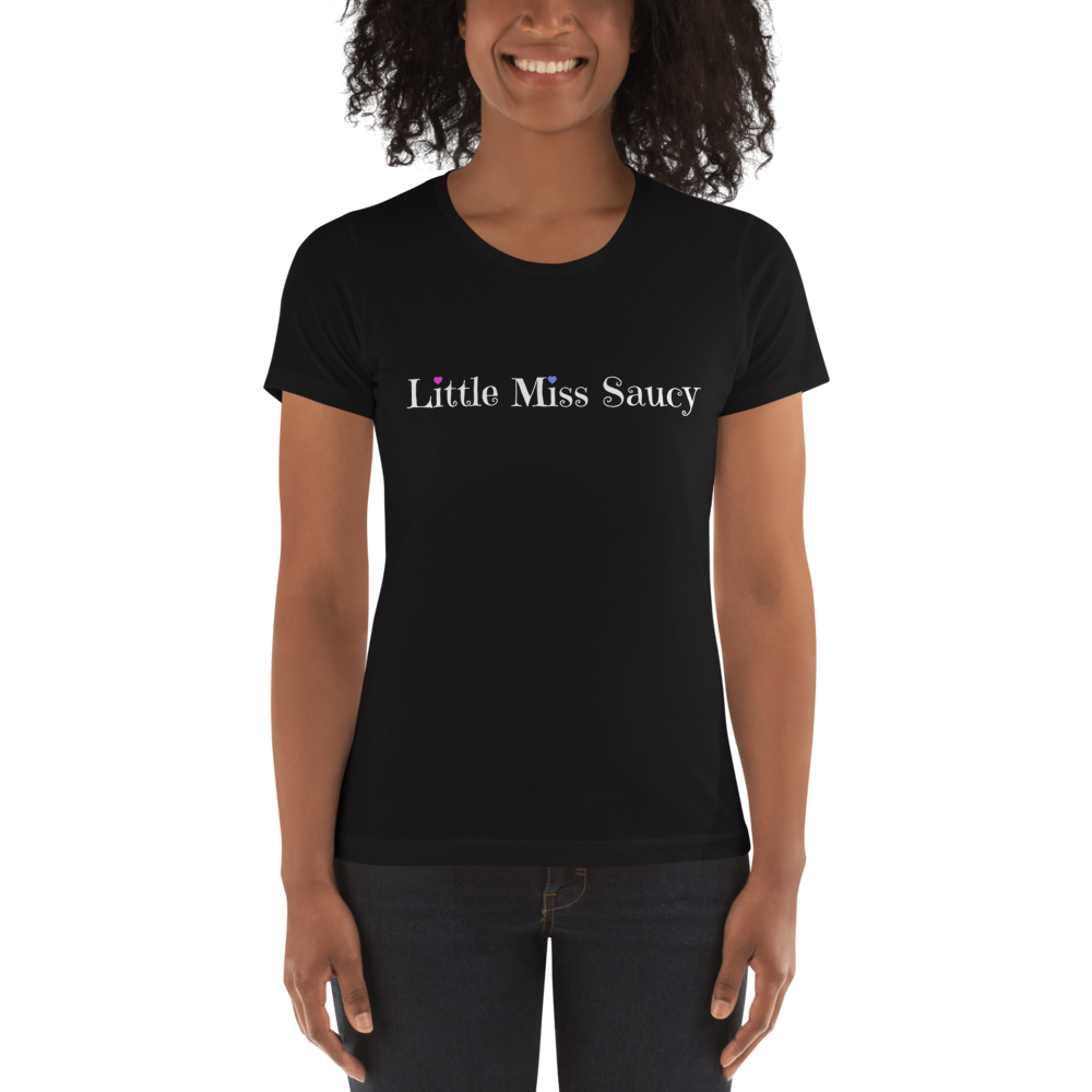 Little Miss Saucy Wordmark Cotton T-Shirt