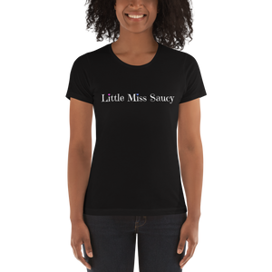 Little Miss Saucy Wordmark Cotton T-Shirt