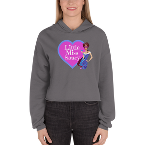 Little Miss Saucy Ladies Crop Hoodie