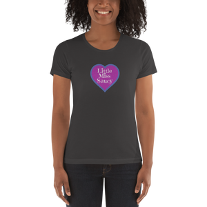 Little Miss Saucy Heart Cotton T-Shirt