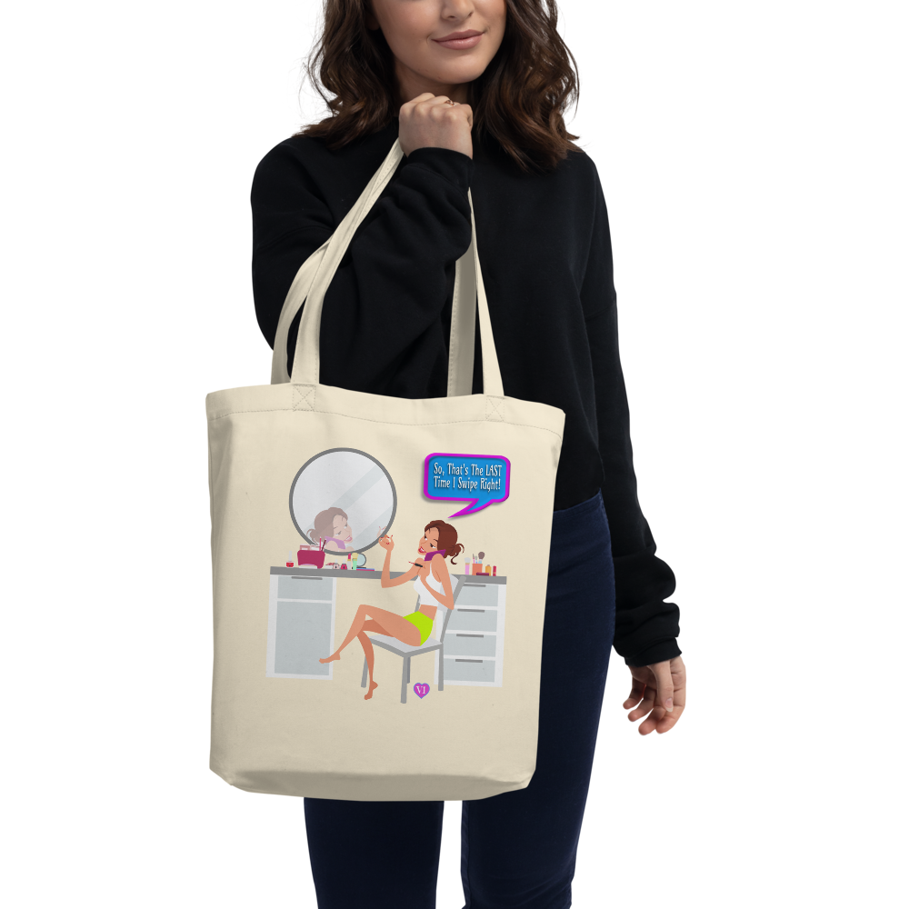 Swipe Right Eco Friendly Tote Bag