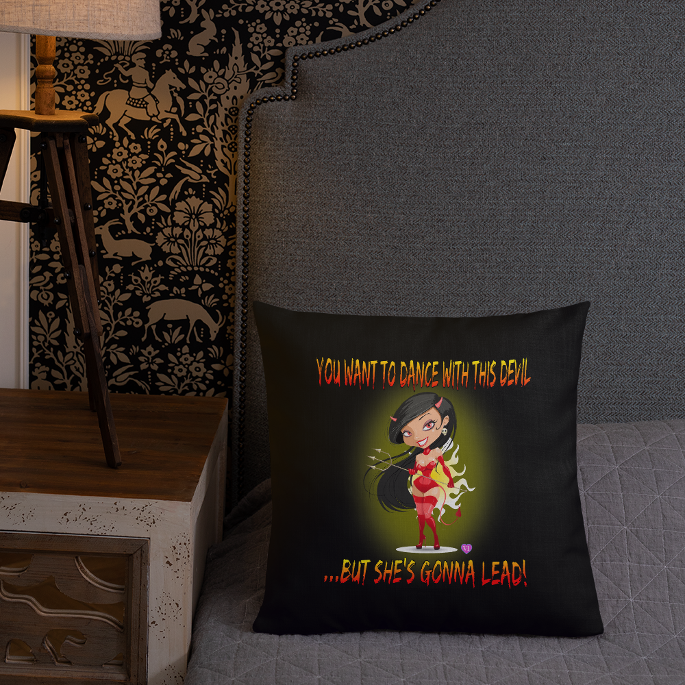 Dance With The Devil Throw Pillow