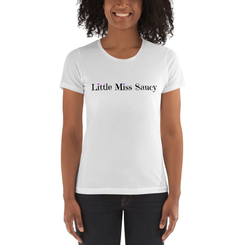 Little Miss Saucy Wordmark Cotton T-Shirt