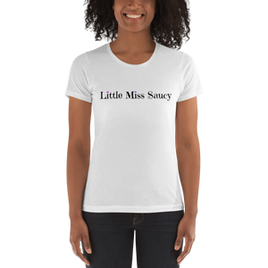 Little Miss Saucy Wordmark Cotton T-Shirt