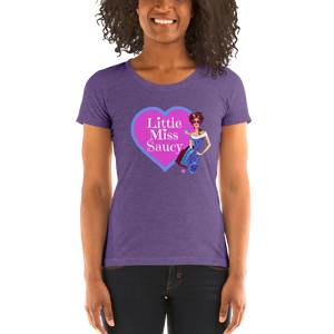 Little Miss Saucy Ladies Tri-Blend T-Shirt