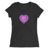 Little Miss Saucy Heart Tri-Blend T-Shirt