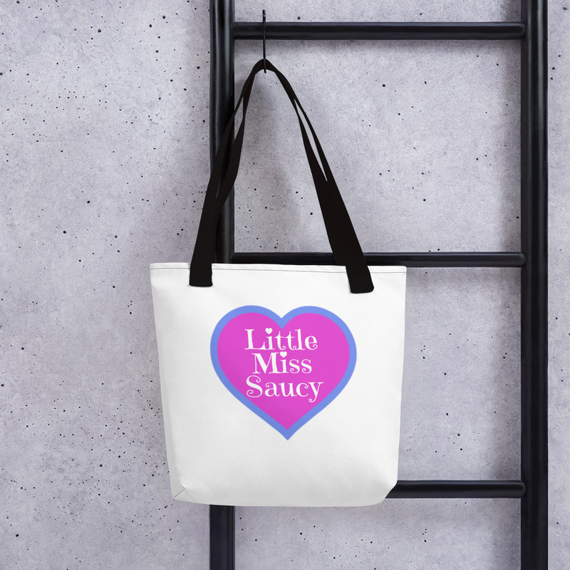 Little Miss Saucy Heart Tote Bag