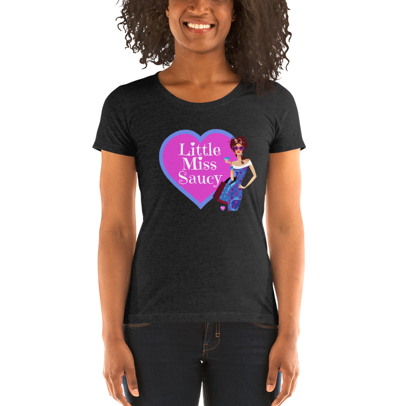 Little Miss Saucy Ladies Tri-Blend T-Shirt