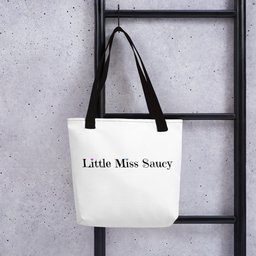 Little Miss Saucy Wordmark Tote Bag