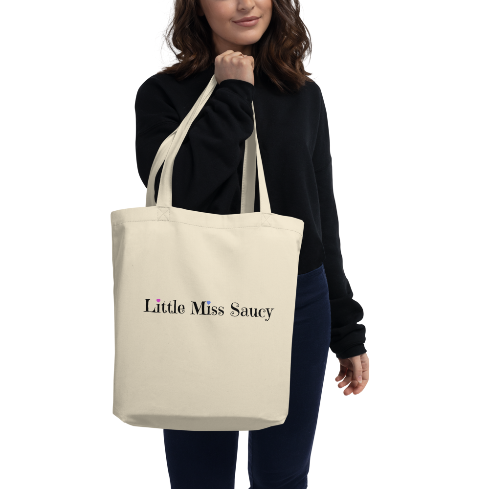 Little Miss Saucy Wordmark Eco Friendly Tote Bag