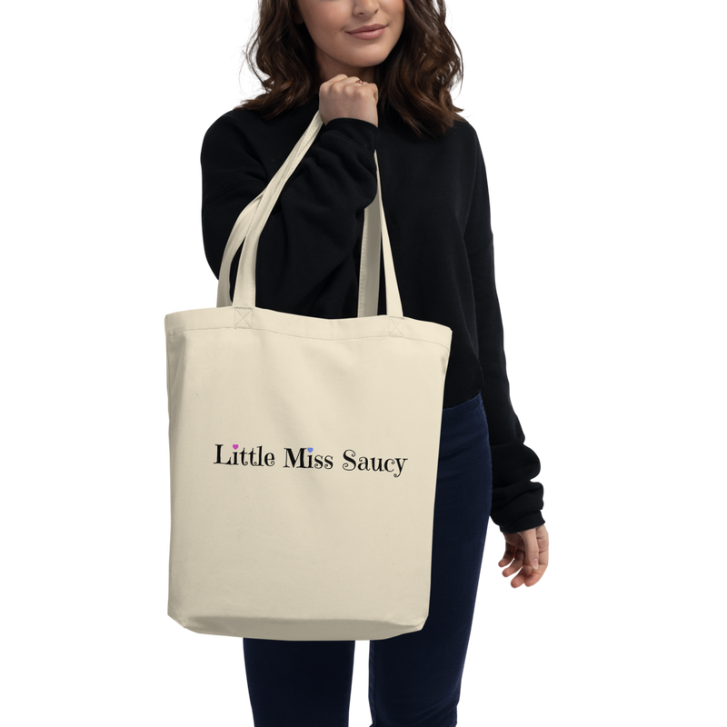 Little Miss Saucy Wordmark Eco Friendly Tote Bag