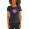 Little Miss Saucy Heart Tri-Blend T-Shirt