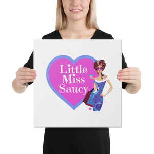 Little Miss Saucy Ladies Canvas Print