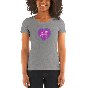 Little Miss Saucy Heart Tri-Blend T-Shirt