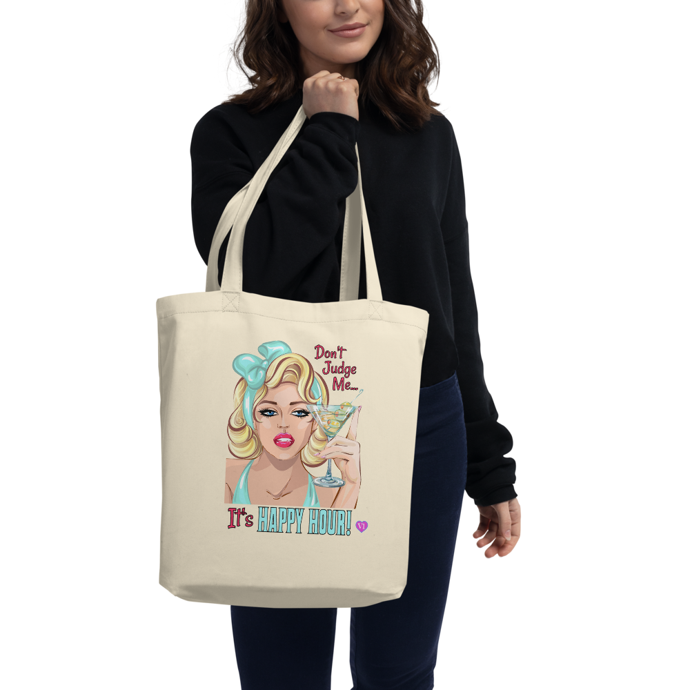 Happy Hour Eco Friendly Tote Bag