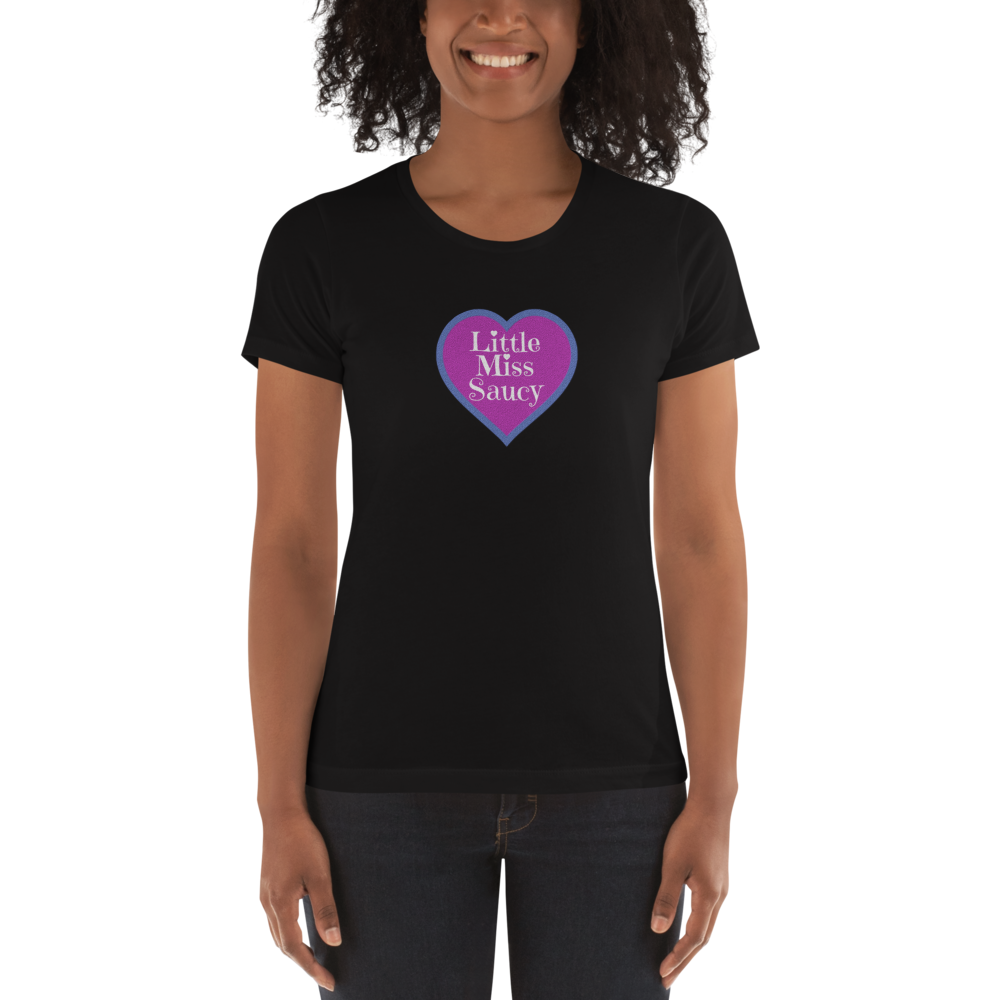 Little Miss Saucy Heart Cotton T-Shirt