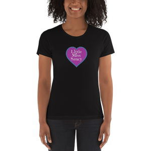 Little Miss Saucy Heart Cotton T-Shirt