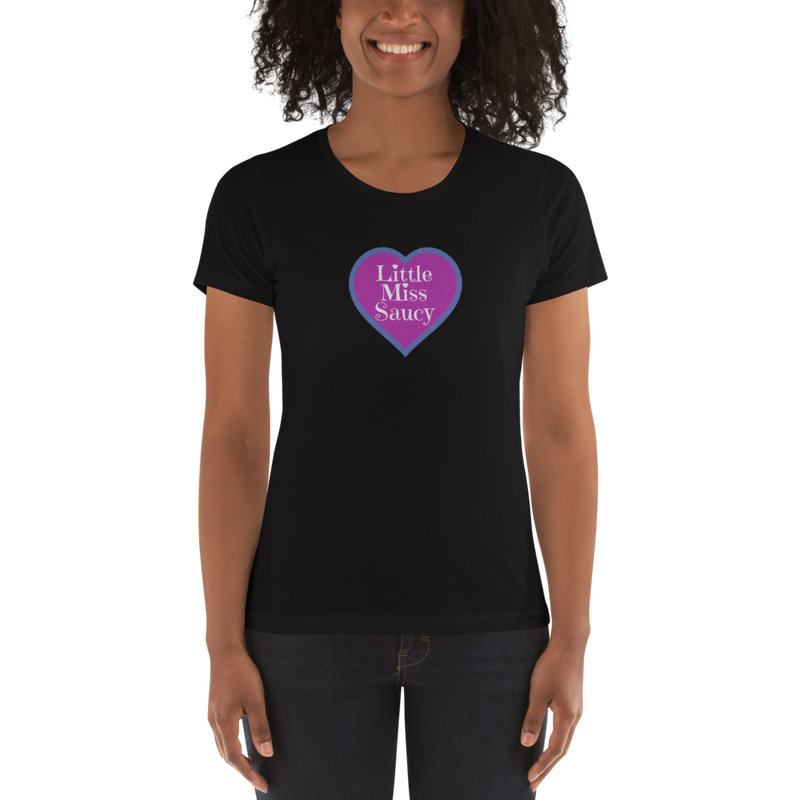 Little Miss Saucy Heart Cotton T-Shirt