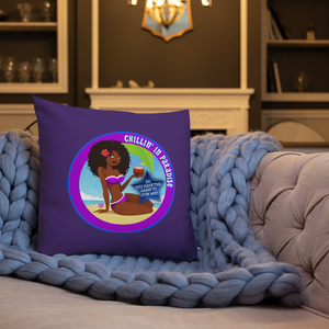 Chillin' In Paradise Throw Pillow