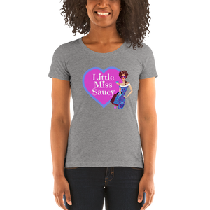 Little Miss Saucy Ladies Tri-Blend T-Shirt