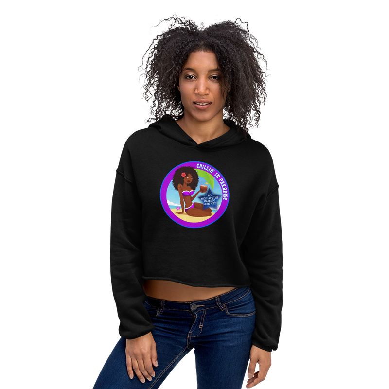 Chillin' In Paradise Crop Hoodie