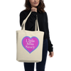 Little Miss Saucy Heart Eco Friendly Tote Bag