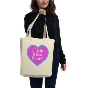 Little Miss Saucy Heart Eco Friendly Tote Bag