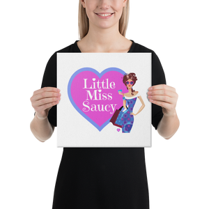 Little Miss Saucy Ladies Canvas Print