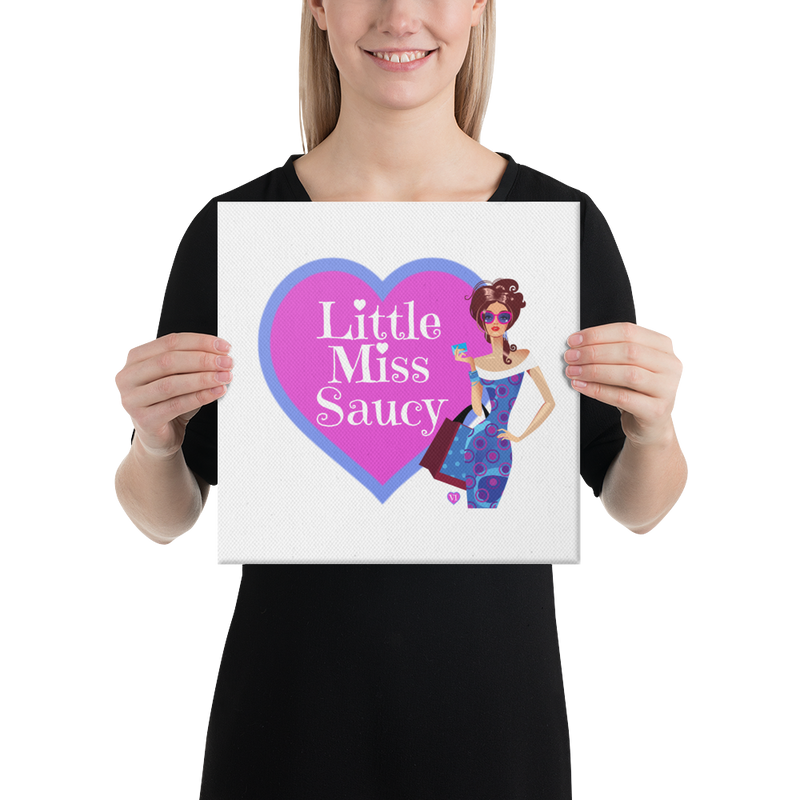 Little Miss Saucy Ladies Canvas Print