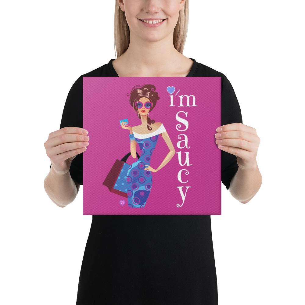 Saucy Girl Canvas Print