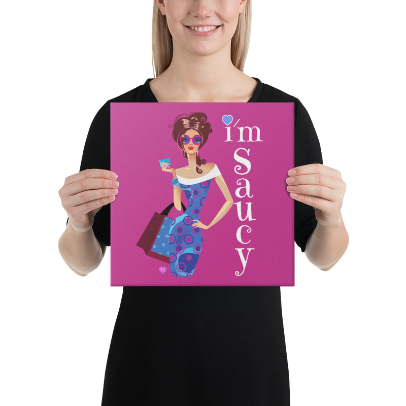 Saucy Girl Canvas Print