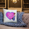 Little Miss Saucy Ladies Throw Pillow